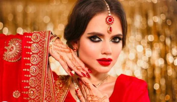 spirituele afbeelding van indische dame met spiritueel karkater
